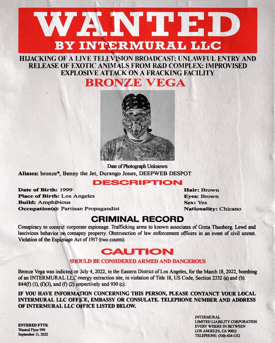intermuralLLC's tweet photo. WE ARE CURRENTLY CONDUCTING AN INTERNAL INVESTIGATION INTO THE UNLAWFUL ACTIONS OF DISGRUNTLED FORMER EMPLOYEES. ANYONE WITH INFORMATION ON THE INDIVIDUALS PICTURED ABOVE IS ENCOURAGED TO CONTACT US IMMEDIATELY. https://t.co/D1jBUqYVfz