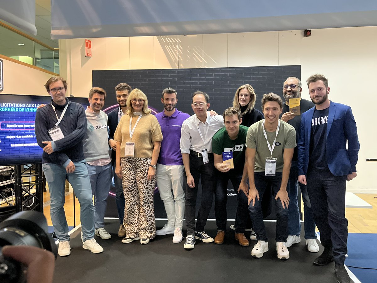 IoLaurentparis's tweet image. @bigdataparis #bdaip22 #bigdataai #palaisdescongres #trophés de  l innovation 2022 !! Les 2  gagnants #lajavanaise pour un traitement novateur de la consommation Carbon de la ville et #holis pour une marque  information des #acb produits d l’information des entreprises !