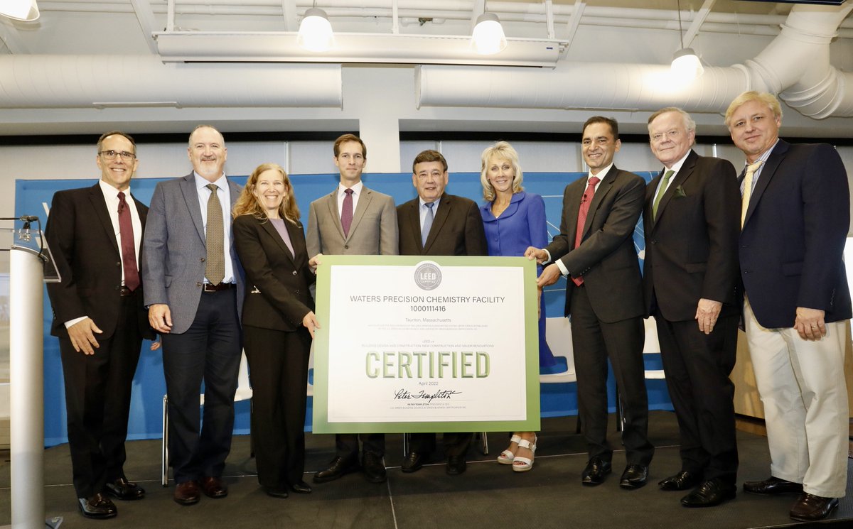 We are proud to be the first and only #LEED certified chemical manufacturing facility in MA. Our new 140K sq ft facility is designed to significantly reduce our energy and water consumption. 

Read more about the meaningful impact here: bit.ly/3LLOEwf

#WatersInnovation