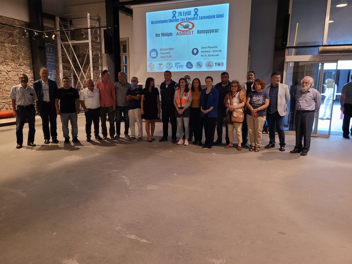 26 Eylül  Mezotelyoma Farkındalık Günü!
Asbest maruziyeti  kaynaklı Mezotelyoma dünyada ve ülkemizde binlerce acı bıraktı,bırakmaya devam ediyor..
Asbest ve Mezotelyoma ile ilgili biz farkındayız mücadele ediyoruz...
Siz tehlikenin farkında mısınız?
#asbest