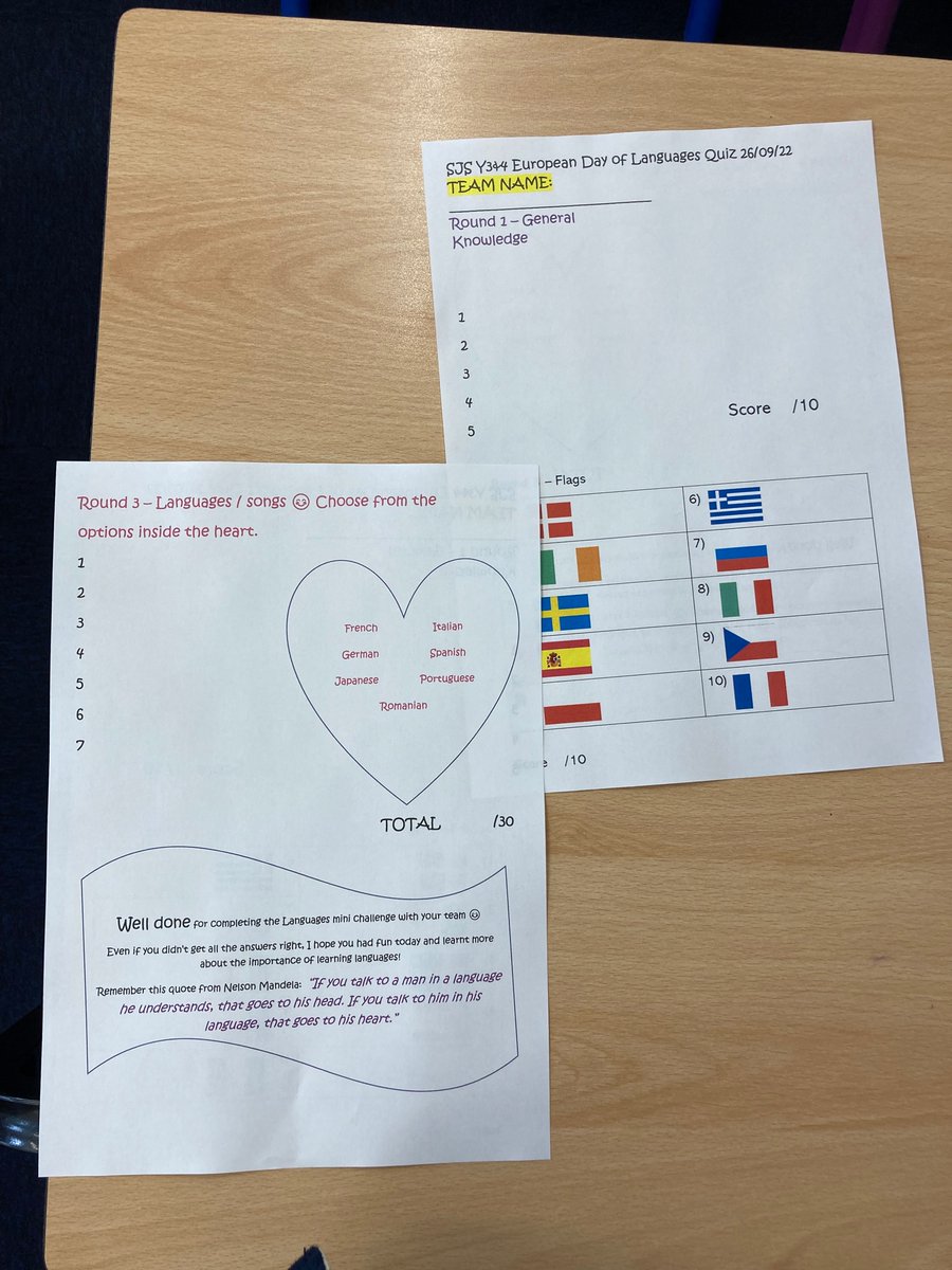 MFL SES (@mflses) on Twitter photo What a busy European Day of Languages! Quizzes, flags and “Guess the language in Disney songs” competition. All complimented by paella, pizza & French pastries. And since one day is not enough, we shall continue celebrating languages at SJS the whole week! <a href="/SpedeNews/">Spede News</a> <a href="/SJS_Head/">Stamford Junior School</a> What a busy European Day of Languages! Quizzes, flags and “Guess the language in Disney songs” competition. All complimented by paella, pizza & French pastries. And since one day is not enough, we shall continue celebrating languages at SJS the whole week! <a href="/SpedeNews/">Spede News</a> <a href="/SJS_Head/">Stamford Junior School</a>