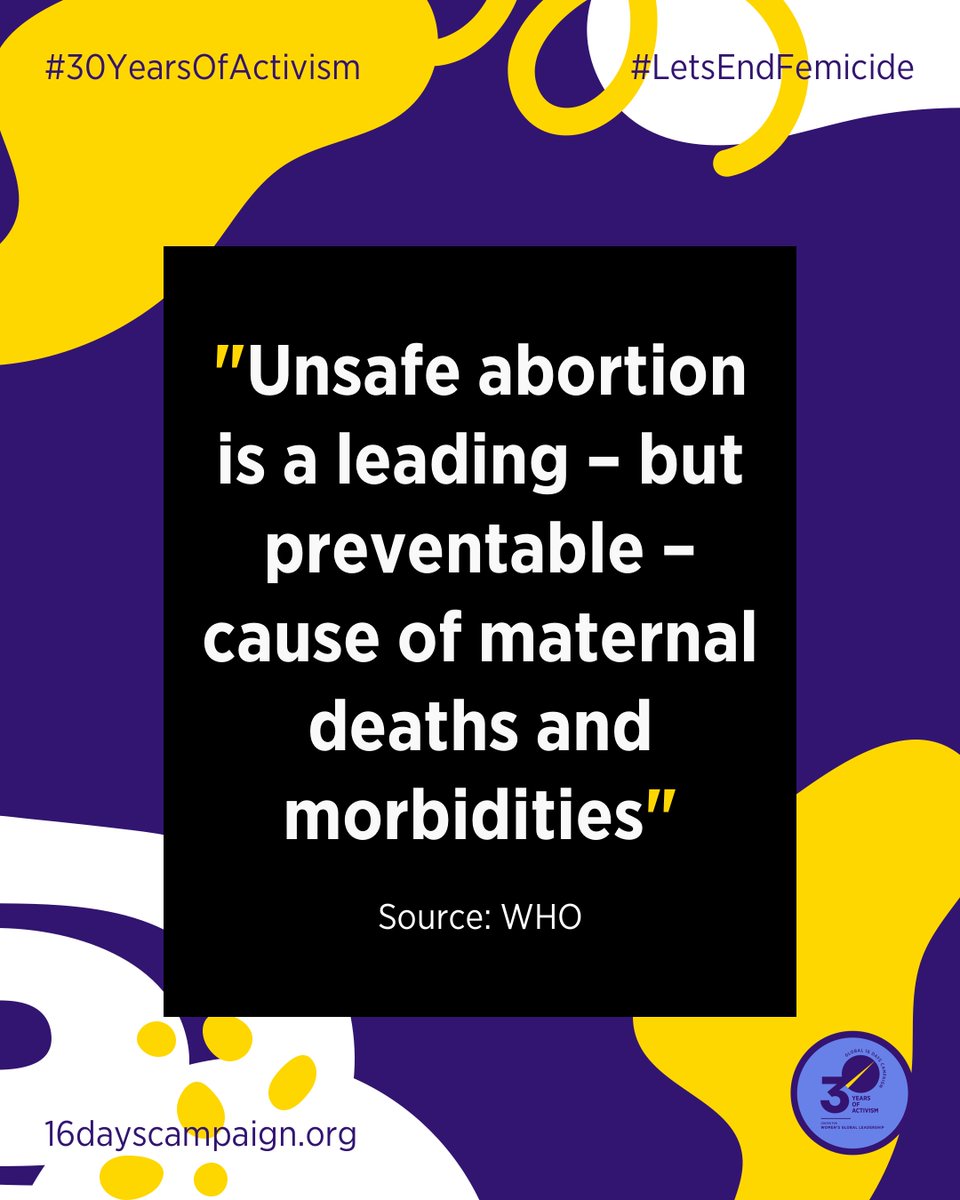 ⚖️ The fall of #Roe will lead to:

📌 an increase in maternal mortality
📌 a public health crisis for WOC in the US
📌 pushback against abortion rights worldwide

‼️ <a href="/CDCgov/">CDC</a> must recognize the impact of the overturning of Roe on women's health

#LetsEndFemicide