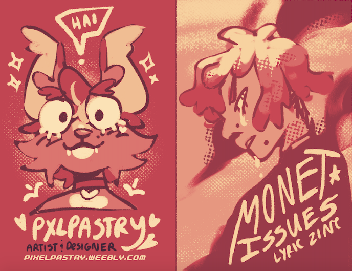 「small lyric zine about gender angst and 」|max 💿💥busy modeのイラスト