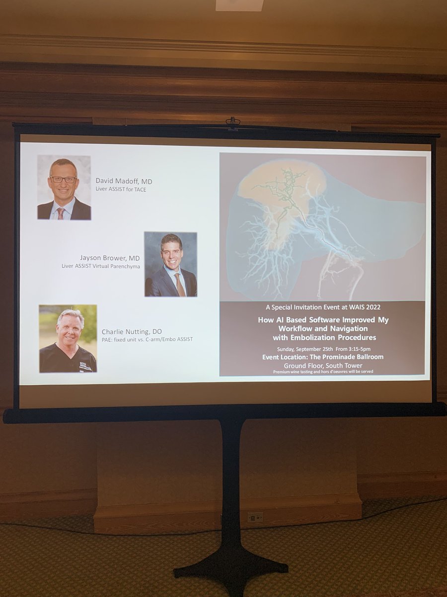 RolandFrayne's tweet photo. Great event #WAIS with three great speakers and delicious wine. Thank you @dcmadoff @jaysonbrower @IR_Nutt for your time and presentations. Innovative cutting-edge technology at its finest with excellent patient care at the core. https://t.co/h44wB8S28k