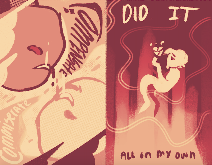 「small lyric zine about gender angst and 」|max 💿💥busy modeのイラスト