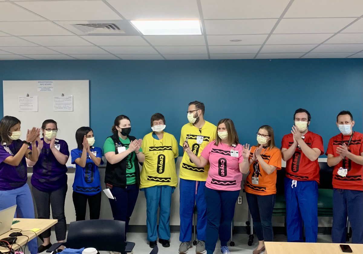 We've added another crayon color to our SLCH NICU - the Pink Team! There was lots of spirit this morning as we celebrated the first day of our new 7th medical team! This addition will reduce the number of babies on each team, allowing more time for education and communication!