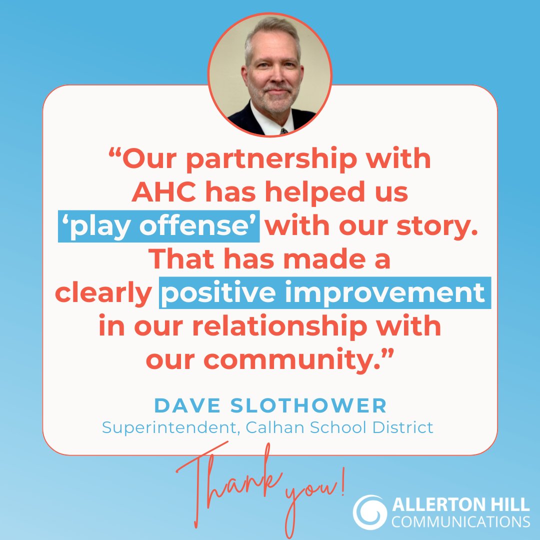 Outreach_Expert's tweet photo. Creating positive community relationships is what we do! 😊 We’re honored to support our  wonderful clients, like @CalhanSchools, to elevate their story and foster meaningful connections with their community. #WeLoveSchools #TellYourSchoolStory https://t.co/fDItcuhAyH
