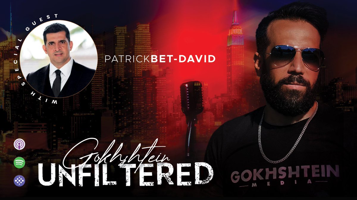 gokhshtein's tweet photo. Get ready for the next episode of Gokhshtein Unfiltered 🔥

Special Guest: @patrickbetdavid 🌟

Hosted by: @davidgokhshtein 🎙️

Date: Wednesday, September 28th 🗓️

Time: 5 PM EST ⏰

You won’t want to miss this 💥 https://t.co/EYvEFne0PZ