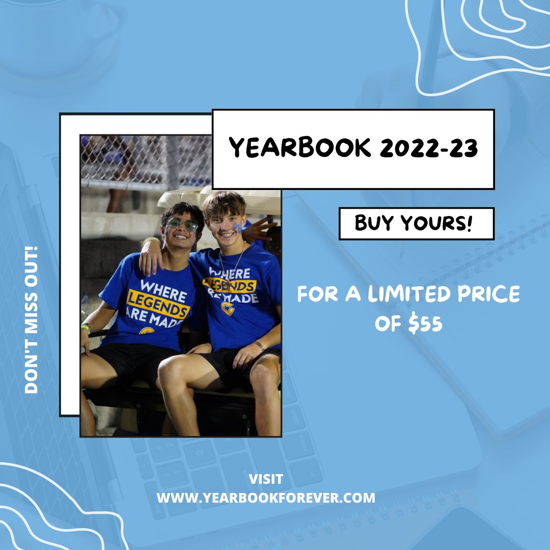 TigersYearbook's tweet photo. Buy your yearbook at https://t.co/wrqdRKYRft! It’s the lowest price of the year! Don’t miss out! 💙💛💙💛 https://t.co/cuSnZDXUNo
