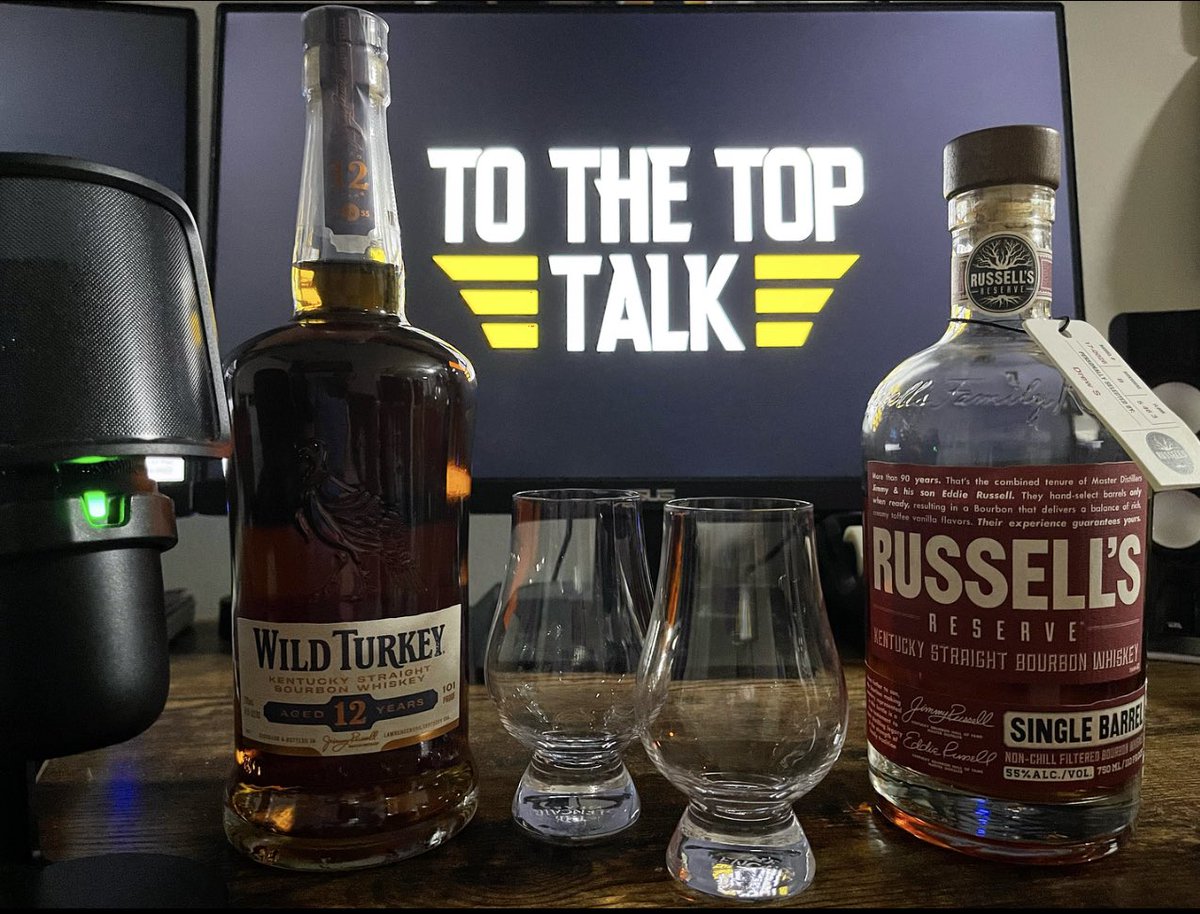 Eagles_ToTheTop's tweet photo. Super excited to #Thoomp this new @WildTurkey 12 year 101 export on the show tonight. Warming up with a Russell’s Reserve barrel pick. Cheers and SMTTT! 🥃 https://t.co/hBlS3Vxf6J
