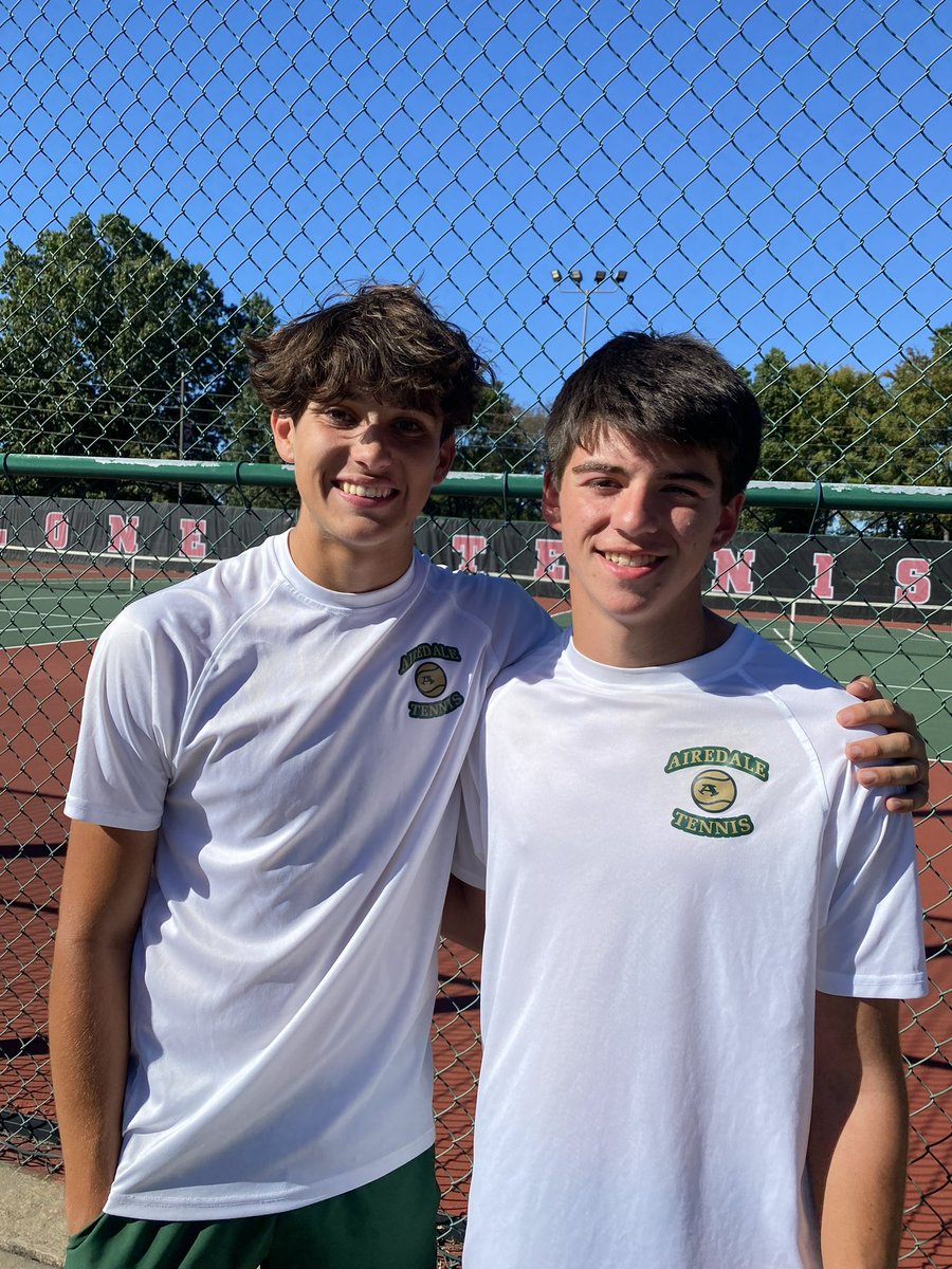 Congrats to Caden &amp; Jackson for their 1st round win over Van Buren at the conference tournament today! #AiredaleTennis #Only1Airedale