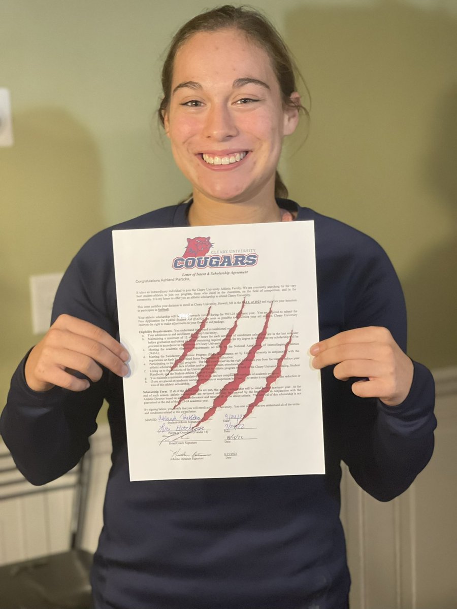 Congratulations to 2023 RISE Players-Ashland Particka <a href="/PartickaAshland/">Ashland Particka</a> (Ovid Elsie HS &amp; Owosso Fastpitch) on recently signing w/ Cleary University! @clearysoftball
#congrats #RISEfamily 

Ashland attended the Owosso Fastpitch Scout Day!