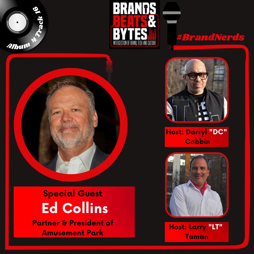 brandbeatbyte's tweet photo. What’s poppin’ Brand Nerds?! Get into this new Brands, Beats and Bytes content! This episode we have special guest and good friend, Ed Collins . Link below! Share &amp; subscribe.
https://t.co/1WWlE5Pxp9 https://t.co/XE8XoWu60g