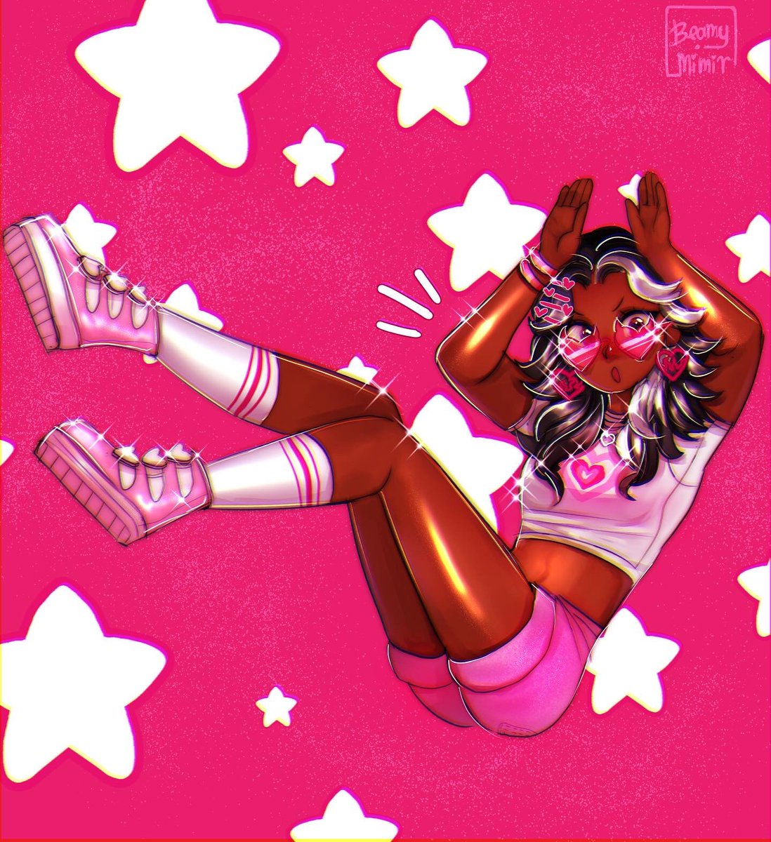 beamymimi's tweet photo. This really cute outfit was floating around here and just had to draw it 😭💖 https://t.co/hJzQci6cPx