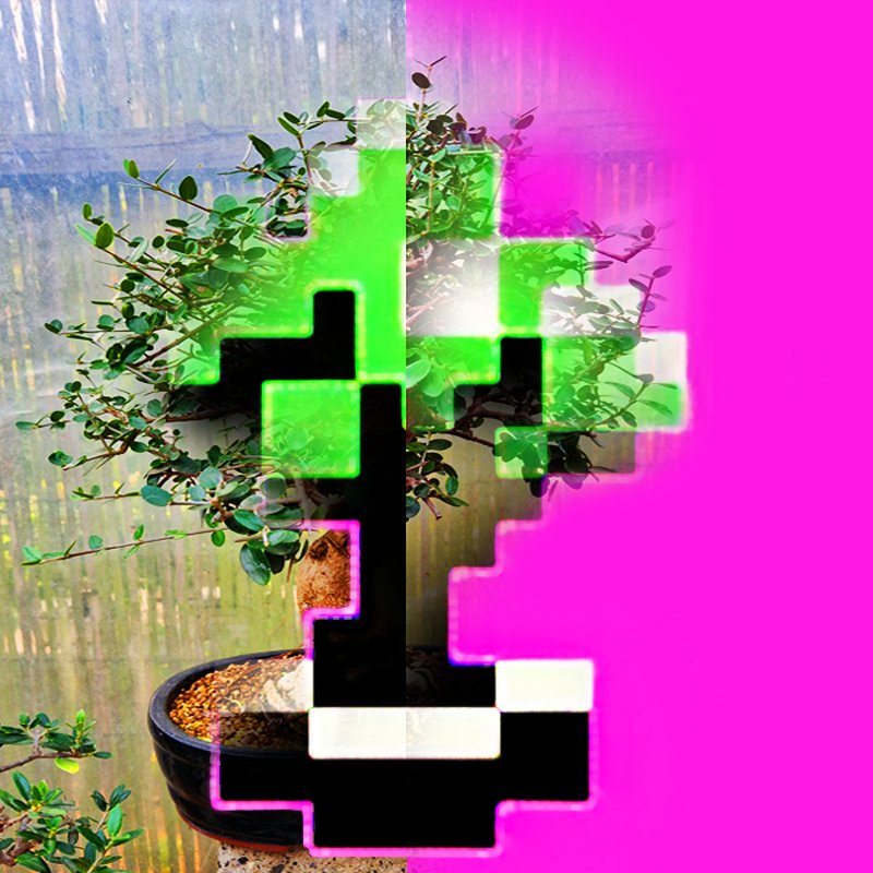 So finally, after visiting a #Japan #ZEN #Garden , the 2. stage of my #Retirement #Avatar #Design is completed, combined with Veto's #Genius #Pixel #Icon of an in #Game #Bonsai for 'Red Serpent'. Spotter #TRSI became " romzA.I.^TRSI ", permanently #GoneFishing and fully relaxed.