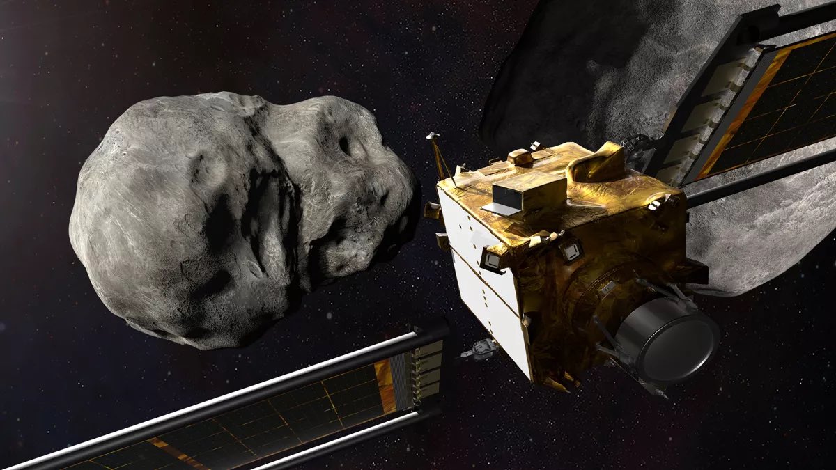 castby9arm's tweet photo. NASA ส่งยานขนาดเท่าตู้เย็นไปชนดาวเคราะห์น้อยเพื่อวิทยาศาสตร์ ชอบมาก 5555 ชนแล้วด้วย ต่อไปใครจะมาพุ่งชนโลกเราใส่แม่งก่อนเลย #DARTMission https://t.co/8wLoiMeqg3
