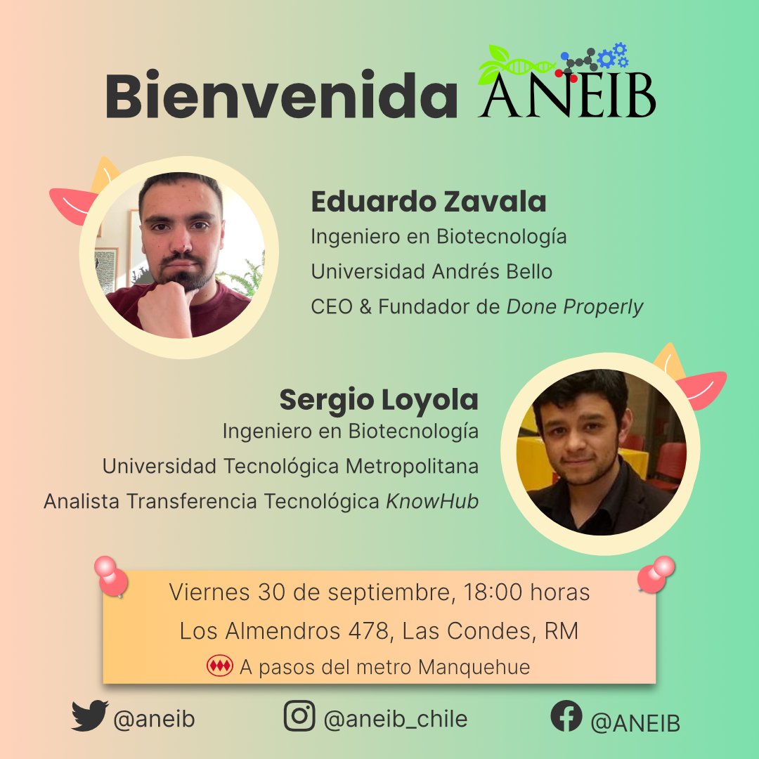 aneib's tweet photo. ¡Les traemos todos los detalles de la bienvenida de esta semana!

🕖 Cronograma de charlas 18 a 20h. Se recomienda llegar 10 min antes.
👉🏻 Posteriormente habrá una actividad de networking🤗

Realiza tu inscripción gratuita en el formulario https://t.co/lP9Iyv3jSq

Te esperamos!! https://t.co/WU7eoo3lJP