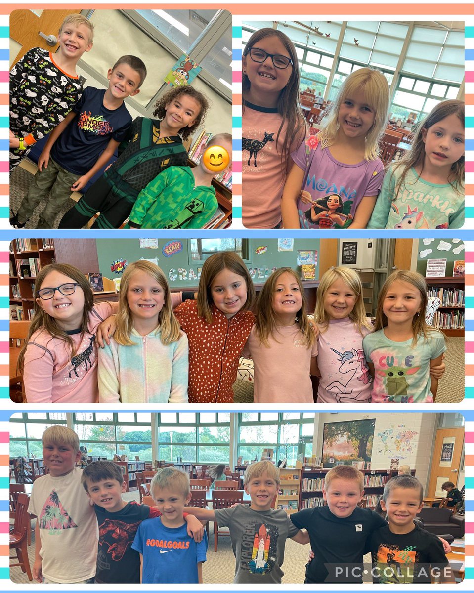 🔥🔥🔥Ss getting into the #hoco22 spirit with Pajama Day #OneHowell #PackPride #pajamas .<a href="/HowellMISchools/">Howell Schools</a> .<a href="/HowellTFE/">Three Fires Elementary</a>