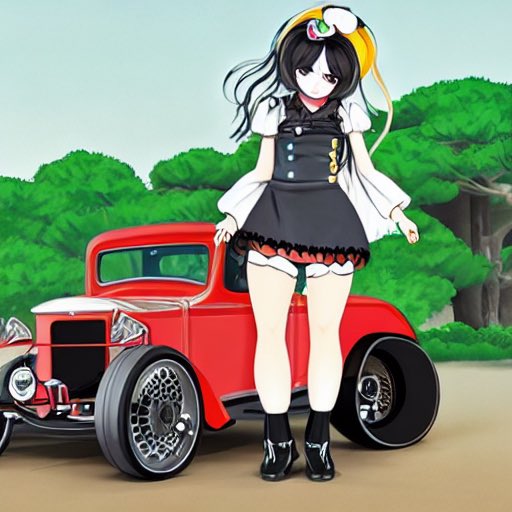 REDROSE_55GO's tweet photo. ゴスロリとホットロッド をAIイラストで出力してみた

#hotrose
#ホットローズ
#hotrod
#ホットロッド https://t.co/d3Mpa5OYGr