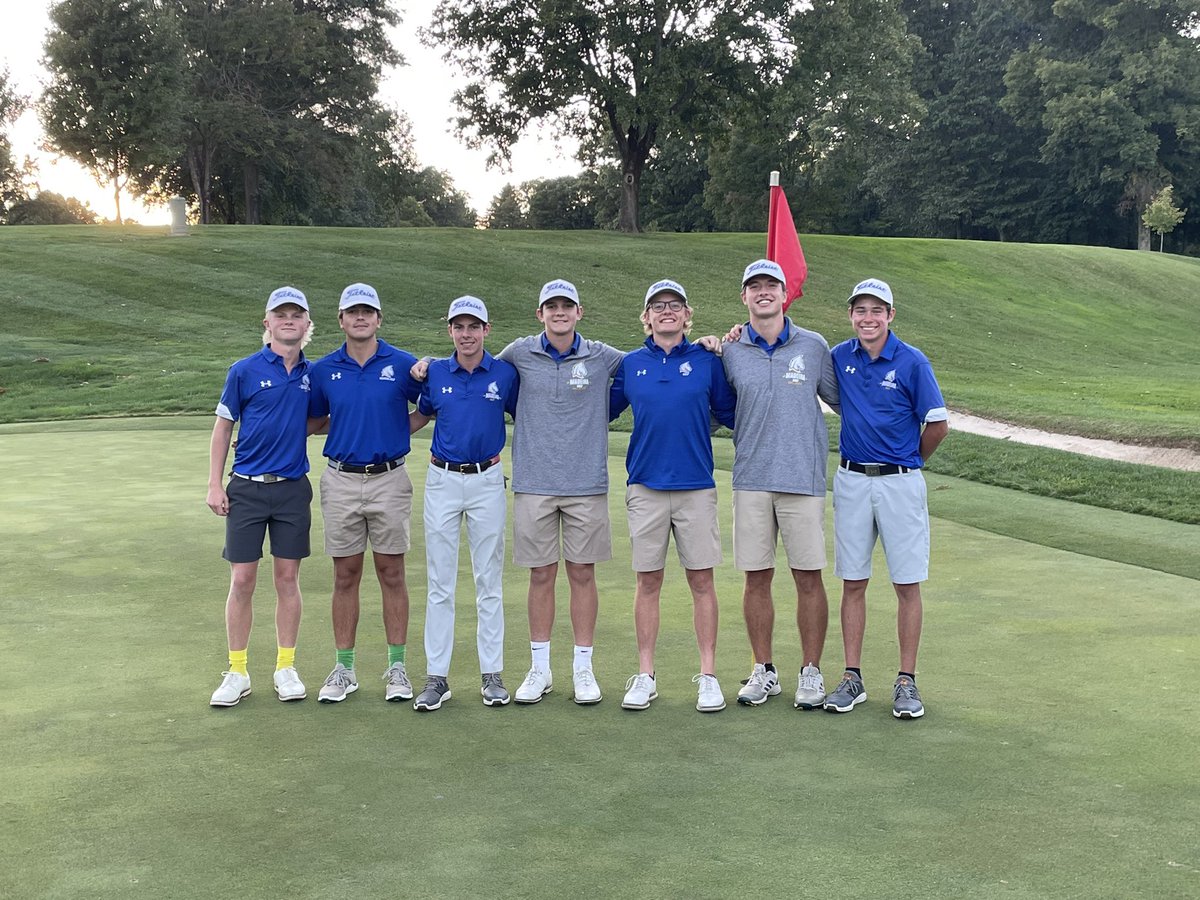 MadeiraGolfTeam's tweet photo. 🗣THREE-PEAT!!
The Mustangs finished off an undefeated match schedule today with a win over Wyoming, ending the regular season with a perfect overall record of 13-0, a final league record of 6-0, and a third consecutive CHL CHAMPIONSHIP!! This is the Mustangs’ 6th CHL golf title! https://t.co/TVHkkCMdWE
