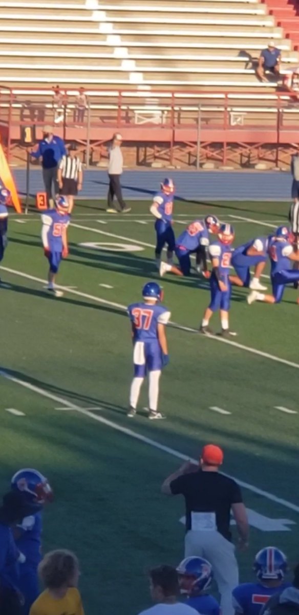 VMTrujillo25's tweet photo. YESSIR! GREAT WIN TODAY BOYS! FIRST OF THE SEASON! GOOD JOB ON COMING BACK 0-14 TO MAKE IT 22-14! LETS KEEP IMPROVING AND BE READY FOR SATURDAY! #ffc #football #ffcfootball @Coach_DavisRB @Coach_JNovotny https://t.co/KCi66fBRKp