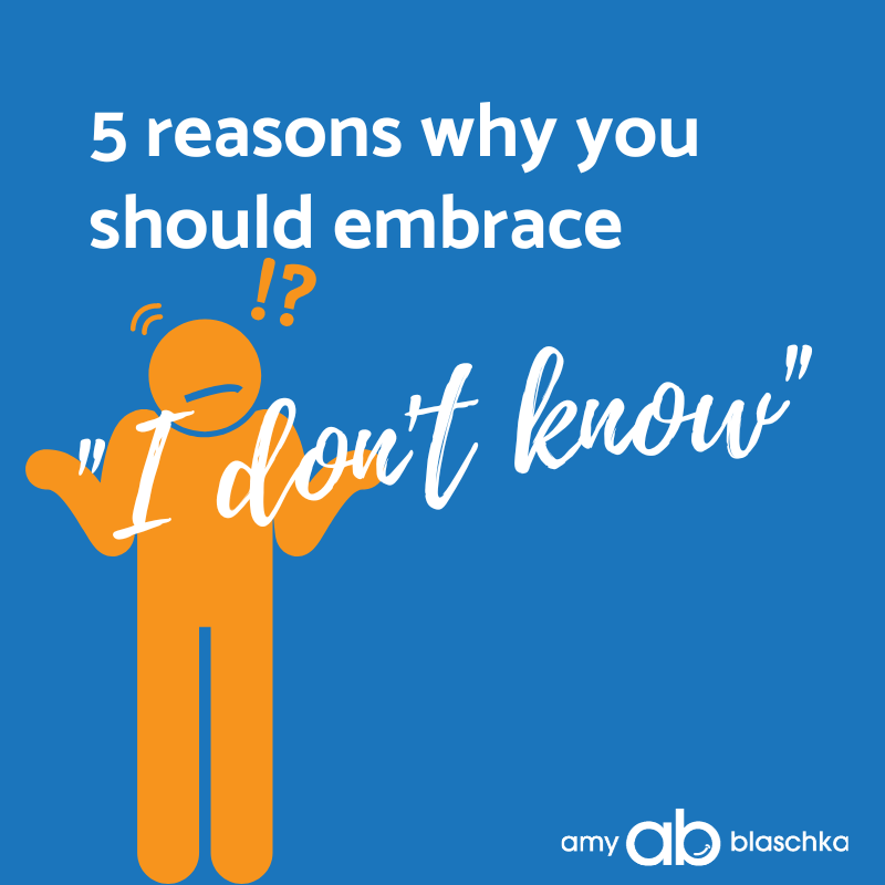 amyblaschka's tweet image. The smartest leaders don’t know it all, nor do they try to convince others that they do. 😉

Instead, they embrace three little words: “I don’t know.” 

A 🧵 on 5️⃣ reasons why you should too. ✅

#career #leadership #intellectualhumility #emotionalintelligence #IlluminateMe
1/