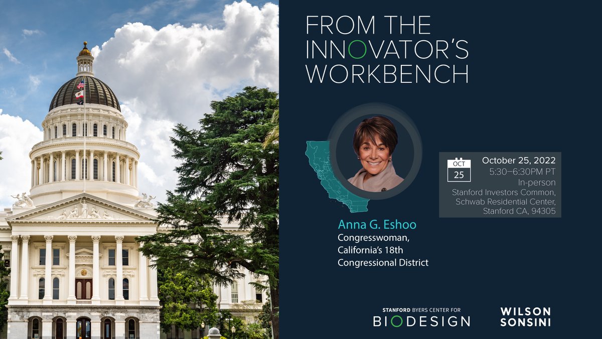 Join us on 10/25 for a special event with @RepAnnaEshoo and @kavitapmd. In Congress, Eshoo has promoted innovation and fought for healthcare access. Dr. Kavita Patel, Senior Advisor to our Policy Program, will interview Rep. Eshoo. Register here: ow.ly/eB8l50KToVT