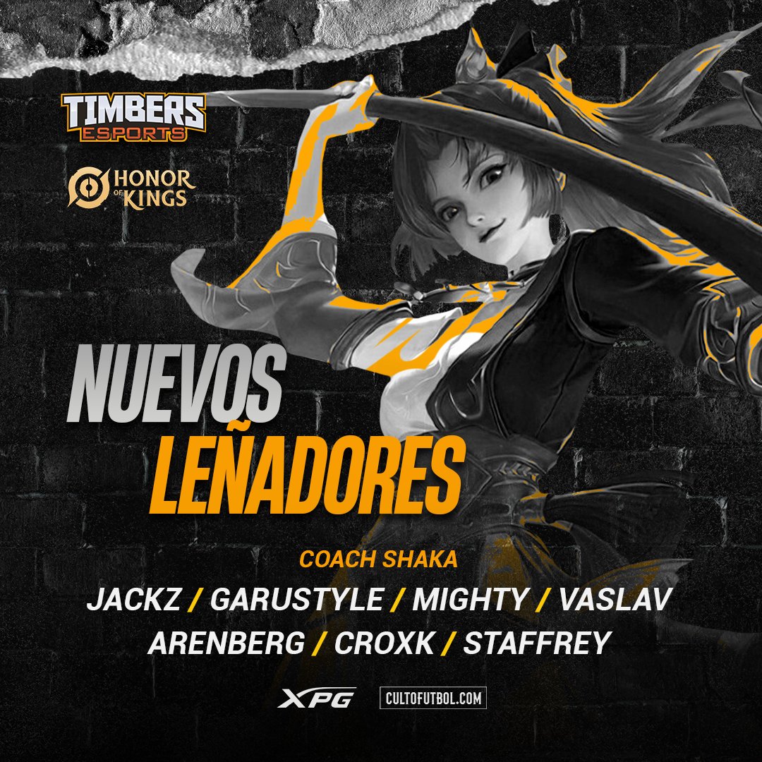 TimbersEsports's tweet photo. ¡Nuevos leñadores!

Presentamos nuestro equipo para competir en @HOKLATAM 🔥

🪓 @mighty_hok
🪓 @_Arencito_
🪓 @master_garu
🪓 @Croxkuwu
🪓 @Staffrey1
🪓 @Vaslav03
🪓 @TheJackExtreme
👔 @contactoedwinor

#GoTimbers https://t.co/CLqxVAi1ZA