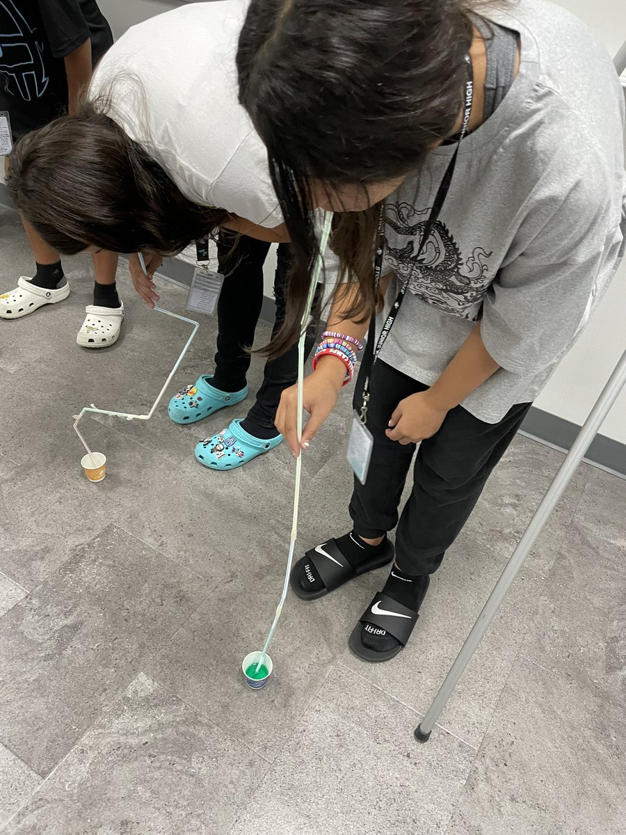 mazzola5961's tweet image. 7th grade science students used straws and tape to create a super straw. Upon discovery, students learned they made xylem models. @HallScience17 @SJHCats @marvelouskoonz #sjhbrightertogether #scientificmodels #xylemwatergoesup