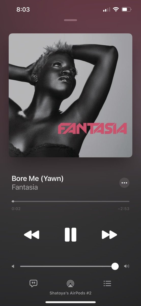SlimSchofield's tweet photo. Vibe with me now 👏🏾☺️ #Fantasia #Fanny #BoreMe #Yesss https://t.co/Ro6yAeiBJu
