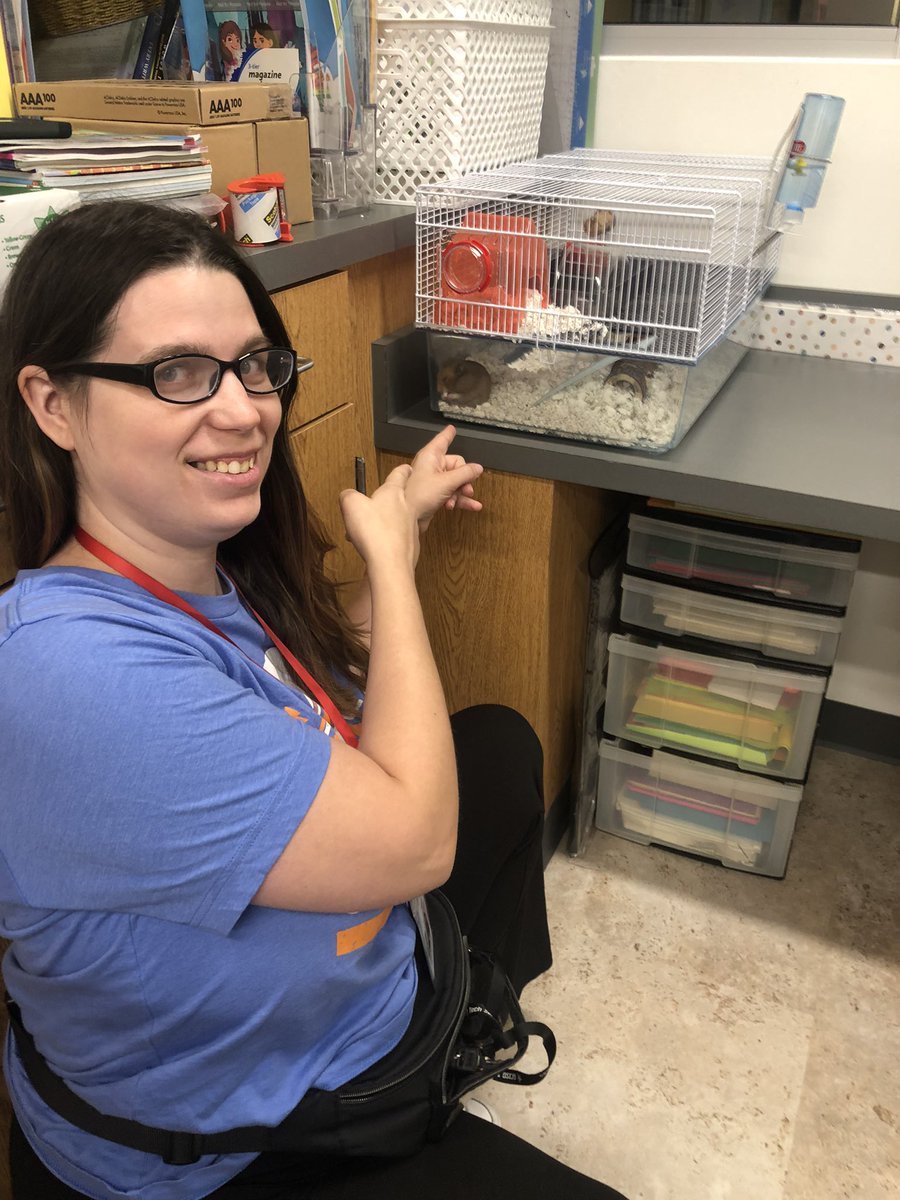 Meet Nugget, our O.C. Taylor school hamster as we read our #OneSchoolOneBook “Summer According to Humphrey” by @bettygbirney Thanks #GCISDtechnology Ms. Zuniga for setting up the Live Stream accessible on the OCT website! #oct4u #campoct