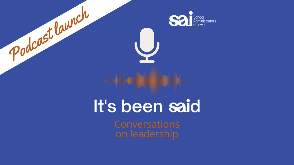 sai_iowa's tweet photo. 🎙In the "It's been SAId" #podcast debut, 2022 Iowa Teacher of the Year Sara Russell offers 3 Cs for educators and ways to empower student and staff voice. She also shares insights on the teacher shortage and suggestions for reducing educator burnout.

https://t.co/v3giqAYfet https://t.co/84jXEV14mI