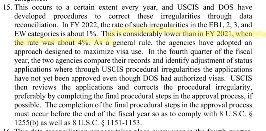BaniasLaw's tweet photo. How is it possible to improperly approve 4% of AOS applications in FY2021 AFTER State tells you they are out of visa numbers when you undershot the FY2021 cap by 60000 visas? #IdontMath https://t.co/arQnjzZo2o