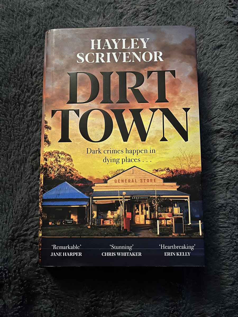 sarahbonner101's tweet photo. Just finished #DirtTown by Hayley Scrivenor in advance of our @CapitalCrime1 event on Friday. Oooh, it’s good! Dark, thrilling, atmospheric, and just so beautifully written. Would highly recommend 🖤🧡 https://t.co/g81QFBUSSY