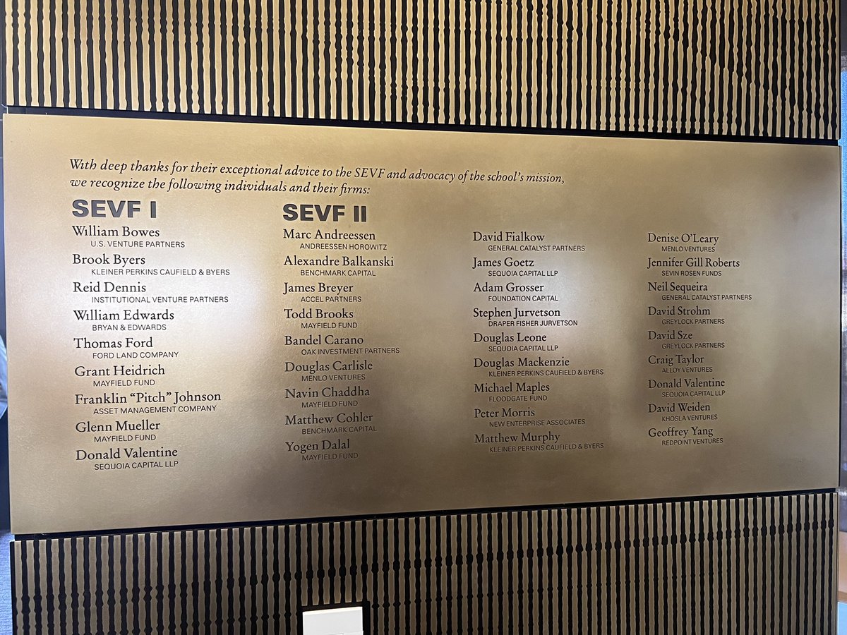 On <a href="/Stanford/">Stanford University</a> campus (Engr Quad) attending a Sustainability Solutions for Portugal and California. I don’t think many people read plaques. I personally love them and the history.  Here’s the plaque of donors The feedback loop of SV, VC, education/innovation is crystal clear here