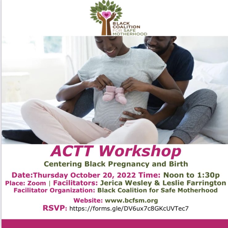 BC_4_SM's tweet photo. ACTT Workshop Facilitators Jerica Wesley and Leslie Farrington, October 20th, 2022 12:00-1:30pm ET.  Registration in bio linktree https://t.co/5epT6ecjU4