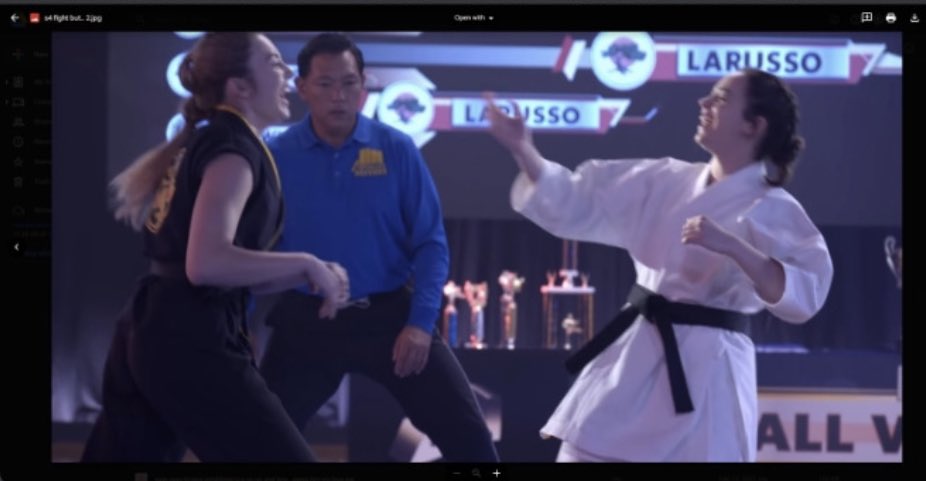 just friendly competition between tory and sam. #CobraKai