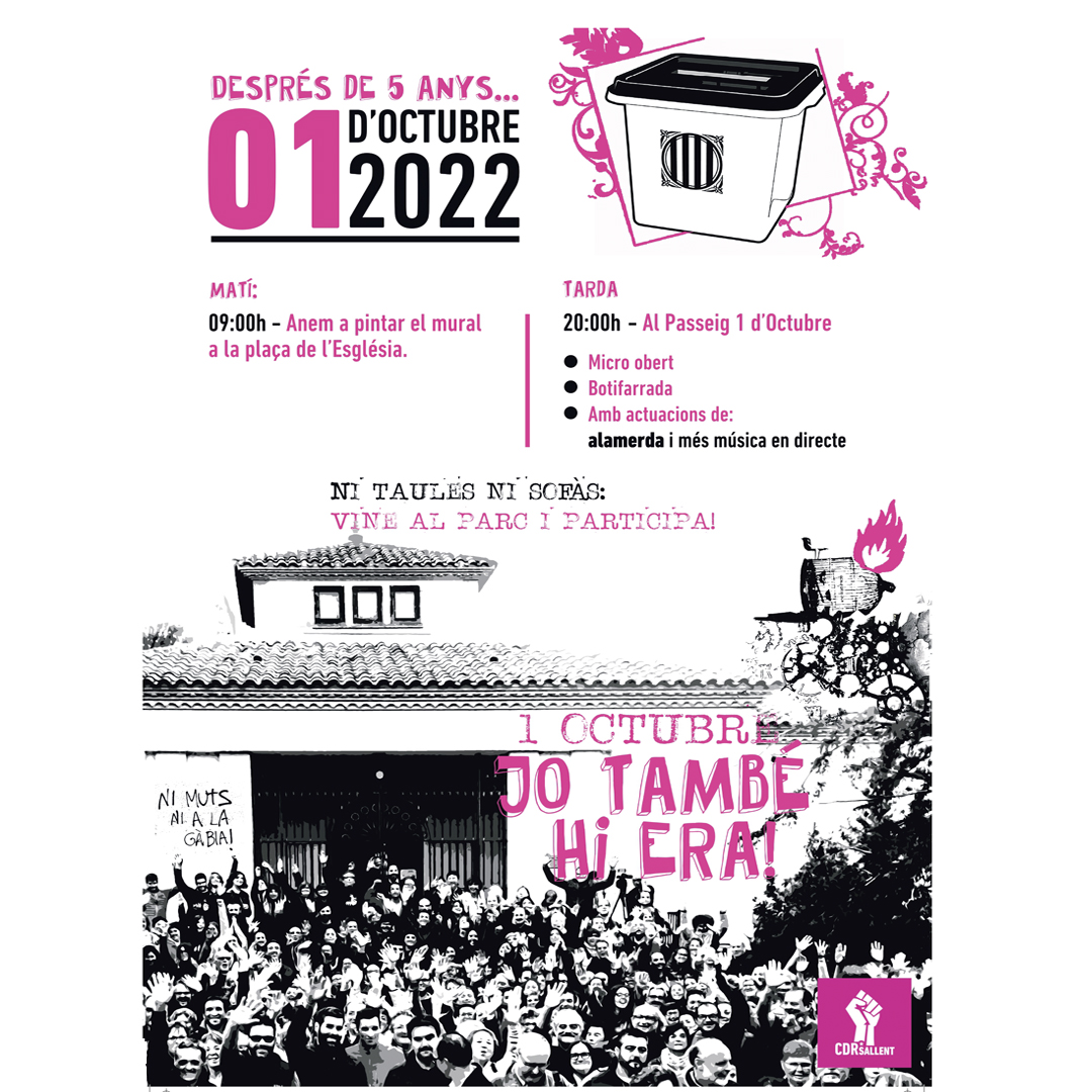 1 d'octubre: ens veiem!✊