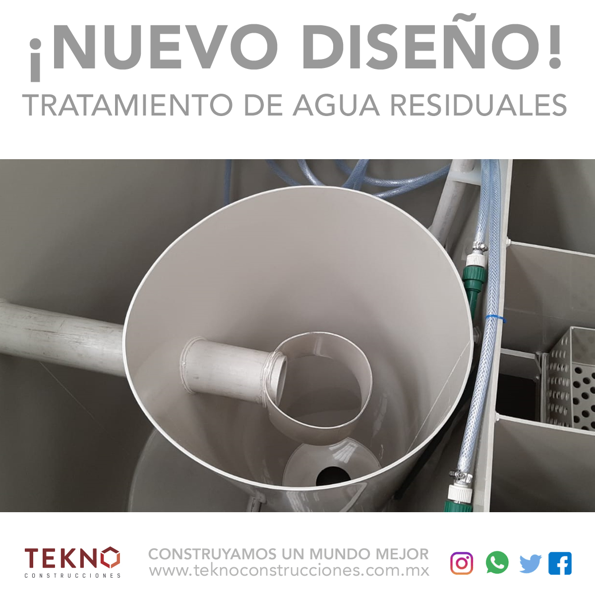 TeknoConst's tweet photo. Tecnología desarrollada y mejorada desde principios de los años 50s, fabricación 100% nacional. ¡LLÁMANOS! Cotizamos tus proyectos 442 243 0907 💧🌎 #tratamientodeaguas https://t.co/44c8liTfvd