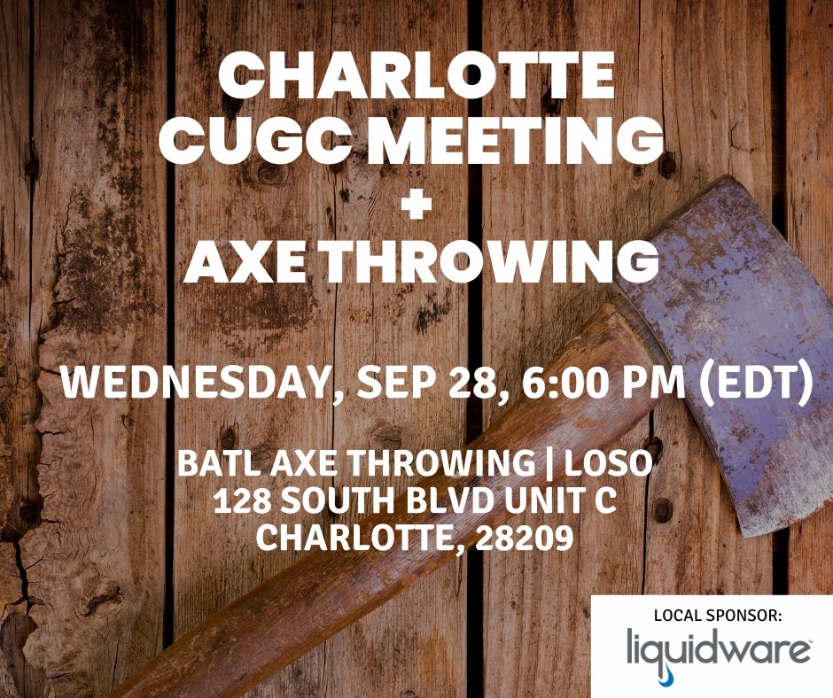 xentegra's tweet photo. It is time to register for the Charlotte CUGC + Axe Throwing event sponsored by @Liquidware! Learn more: https://t.co/4Qz7mE6CiB
#cucg #citrixusergroup #EUC https://t.co/OSfIBdl3ix