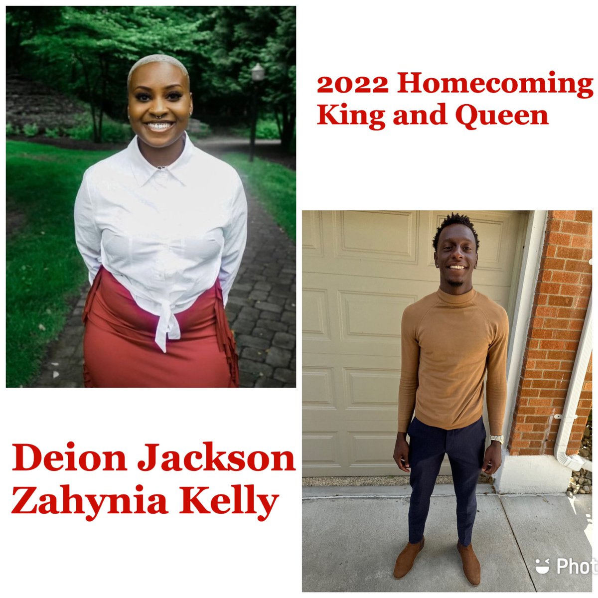 CSU_MLE1887's tweet photo. Meet your 2022 homecoming King and Queen. 👸🏾🤴🏾
Deion Jackson:“ To instill real and authentic self-confidence in young our black men today"
Zahynia Kelly: “I would like to be homecoming Queen to experience homecoming in a different but leadership platform” @CentralState87 https://t.co/EVXzNaEIpM