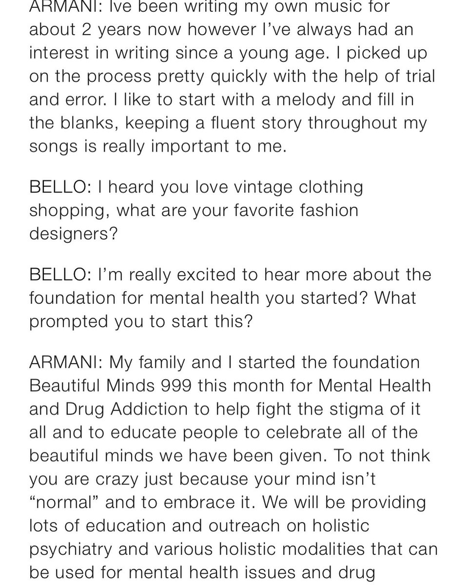 founder Armani Jackson discussing the foundation in <a href="/BELLOmag/">BELLO</a>