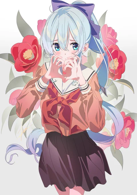 この度にじさんじ所属雪城眞尋様( )の歌ってみた動画、『愛して愛して愛して』(のお手伝いをさせていただきました。よろしくお願いいたします。そしてそれとは関係ない、手でハート作るヤツが描きたかっただけの絵。 