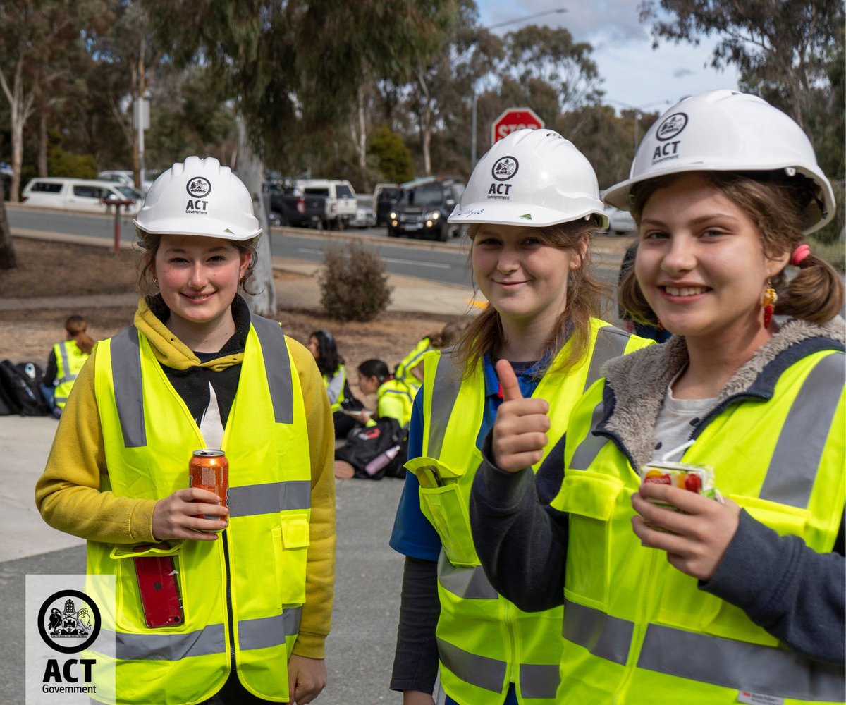 actgovernment's tweet photo. More than 100 female high school students have participated in ‘Try a Trade Day’. 👷‍♀️ The day aims to break down the barriers preventing young women and gender diverse students from joining trade-based industries. Read more https://t.co/dWoQtDARqF https://t.co/EwHbLcJnVZ