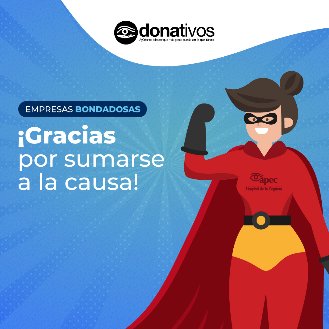 Hay superhéroes entre nosotros, probablemente uno cerca de ti que desinteresadamente, ha mejorado la vida de las personas que más lo necesitan ¡Con tu donación, tú eres nuestro héroe! Únete a la liga y ayudemos a más personas #HospitalApec #APEC #104AñosApec