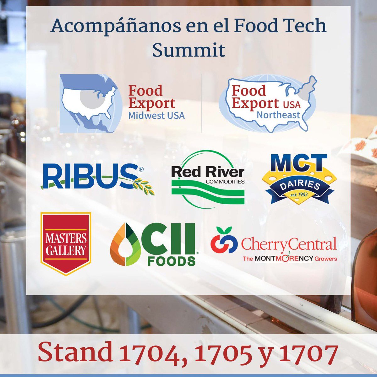 _Raul_Caballero's tweet photo. Los invitamos a visitar el pabellon de @FoodExports en los stands del #foodtechsummit 1704-1705-1707 los dias 28 y 29 de Septiembre en el #CentroBanamex #CDMX https://t.co/QsSWmLxcuQ