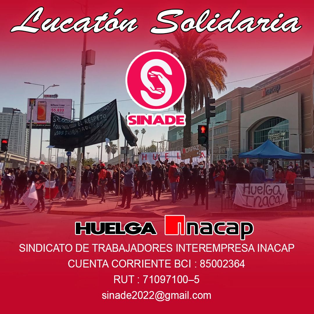 Caminante_54's tweet photo. Vamos con todo a apoyar a los trabajadores de inacap LUCAXINACAP #LUCAXINACAP  que siguen la lucha 15 días de indolencia hacia las familias de estos profesionales. https://t.co/1diM8mjA1t