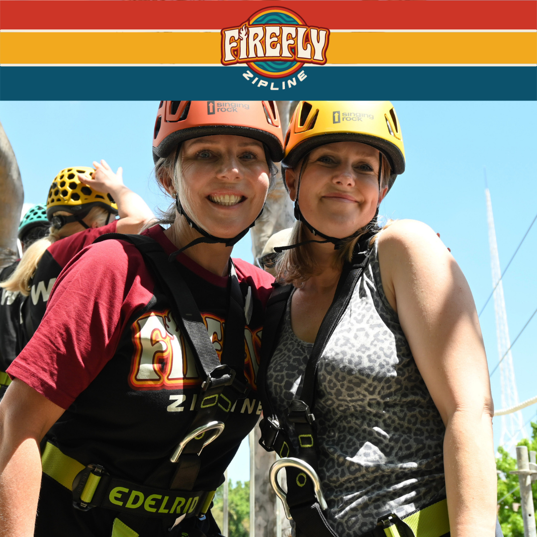 FireFlyZipline's tweet photo. Harnessed up. Helmets on. Ready to zip!
Who is waiting for us to bring the thrills back to Melbourne!?
🙋
.
. 
#fireflyzipline #whatsonmelbourne #melbourneweekend #melbournefun #melbourneactivities https://t.co/EckEs7vLGP