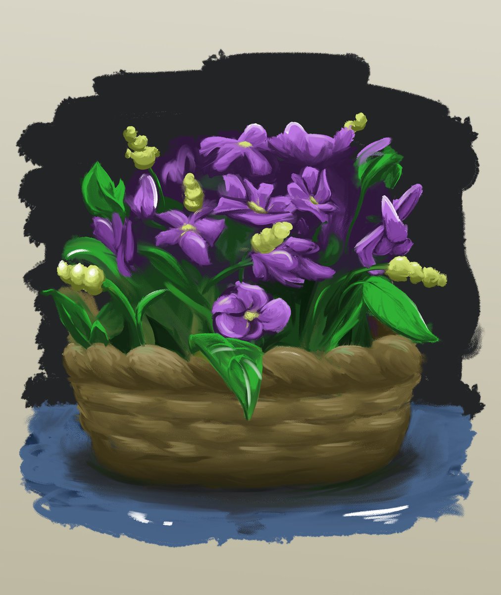 NinjaTogepi1214's tweet photo. By request of someone elsewhere, I painted a basket o' flowers ^_^
Digital painting has always been uncharted territory for me, so it's always good to study up on it and practice!
#art #digitalart #digitalpainting #study #flowerstudy https://t.co/tfeRheII6b