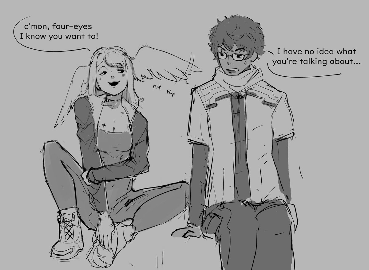 messy Taion/Eunie doodle - had been on my mind for a while
#XenobladeChronicles3
